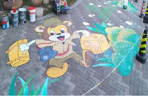 丰城夏季画地面彩绘会遇到的问题