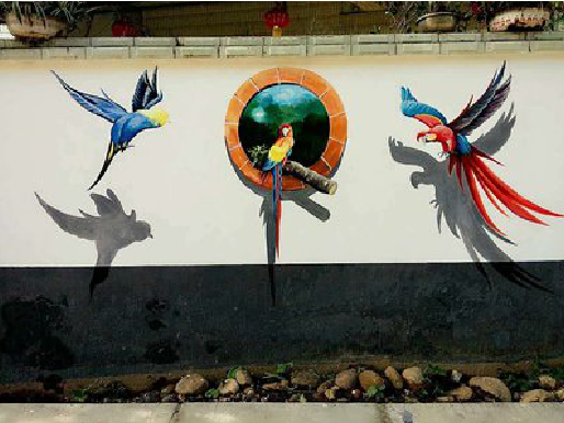 丰城视觉错位-3D墙绘设计