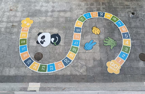 丰城地面游戏彩绘