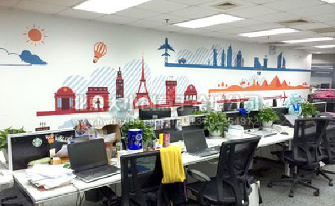 丰城教你设计办公室墙绘的方法。