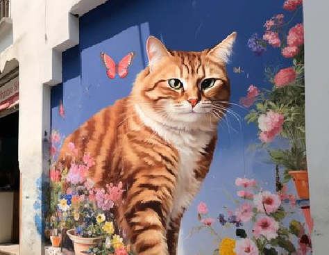 丰城自己绘制有个性的手绘墙