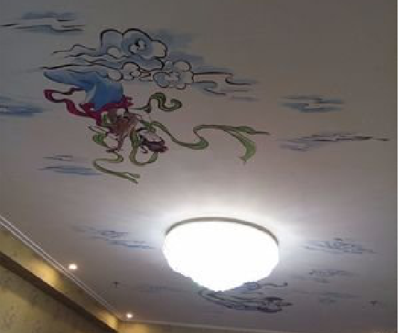 丰城如何快速绘制天花板上的手绘墙？