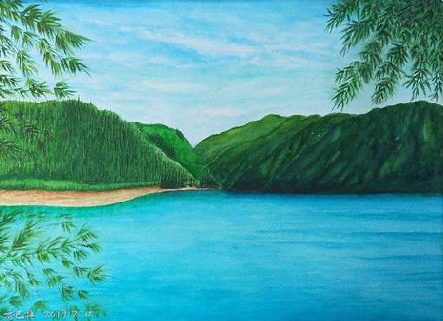 丰城在墙绘中，如何绘画绿水青山？