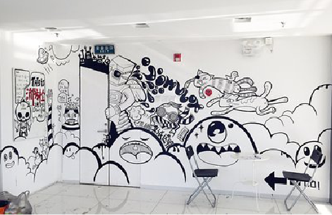 丰城手绘墙并非传统涂鸦。